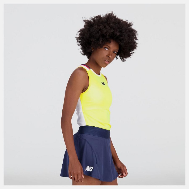 Tops New Balance Tournament Tank Mujer Amarillo | EC 2253ZG