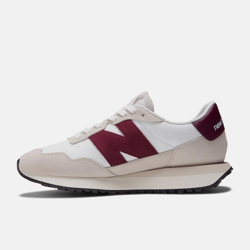 Zapatillas Lifestyle New Balance 237 Mujer Blancas Rojas | EC 2265YU