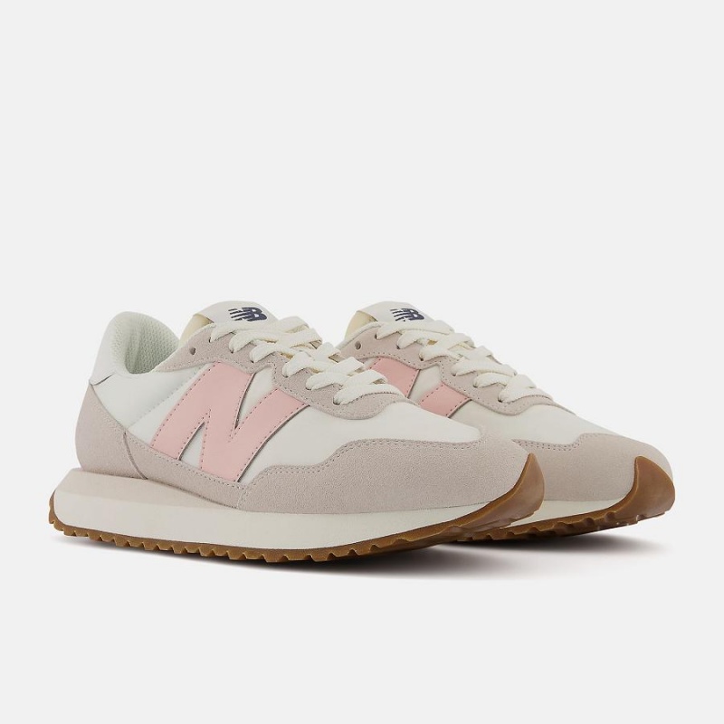 Zapatillas Lifestyle New Balance 237 Mujer Beige Rosas | EC 2262EX