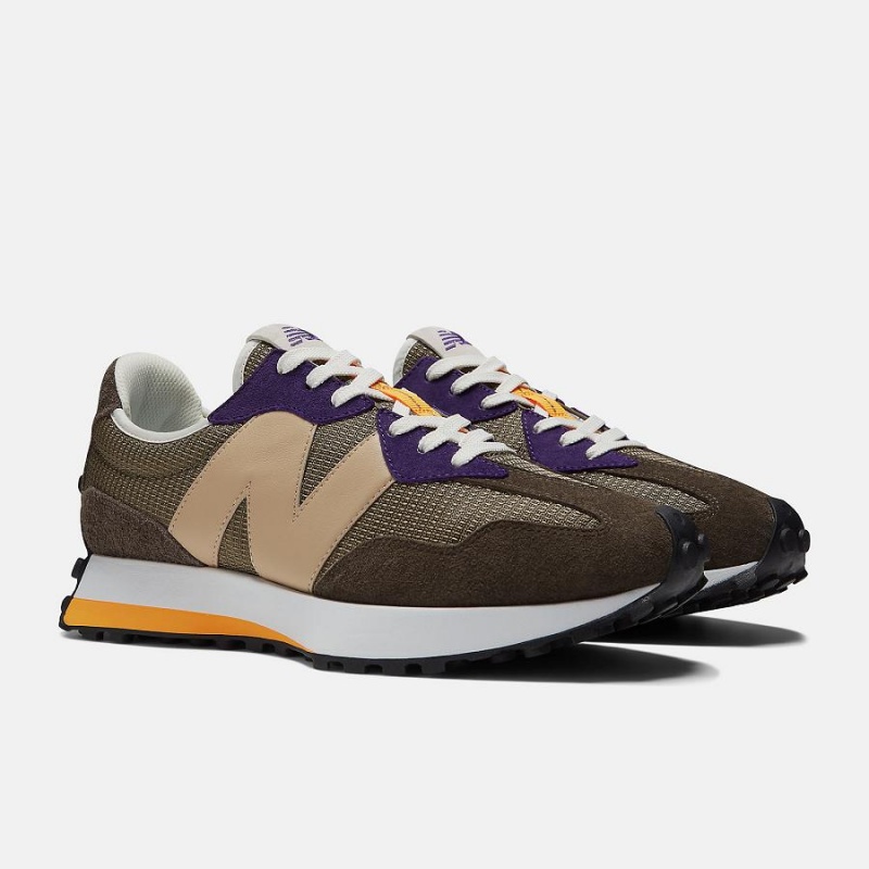 Zapatillas Lifestyle New Balance 327 Hombre Marrones | EC 1609MA