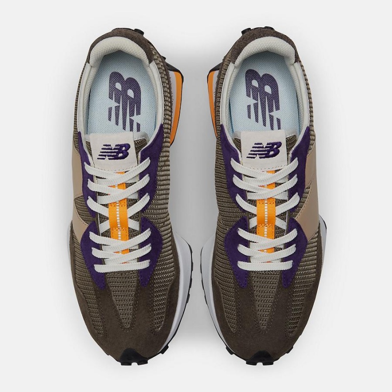 Zapatillas Lifestyle New Balance 327 Hombre Marrones | EC 1609MA
