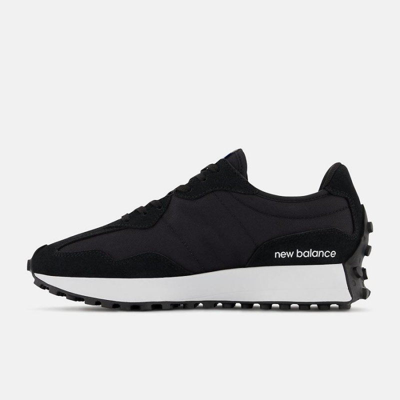 Zapatillas Lifestyle New Balance 327 Mujer Negras Blancas | EC 2272DN
