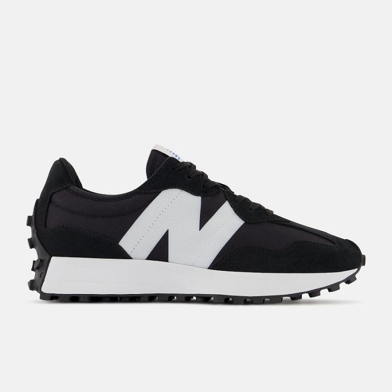 Zapatillas Lifestyle New Balance 327 Mujer Negras Blancas | EC 2272DN