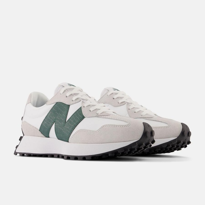 Zapatillas Lifestyle New Balance 327 Mujer Blancas Verde | EC 2269PQ