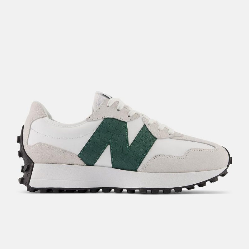 Zapatillas Lifestyle New Balance 327 Mujer Blancas Verde | EC 2269PQ