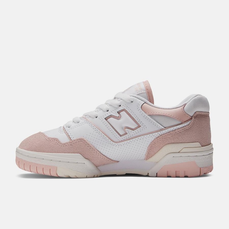 Zapatillas Lifestyle New Balance 550 Mujer Blancas Rosas | EC 2277KI