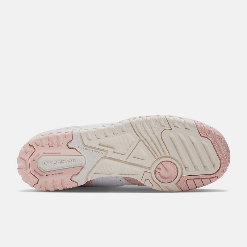 Zapatillas Lifestyle New Balance 550 Mujer Blancas Rosas | EC 2277KI