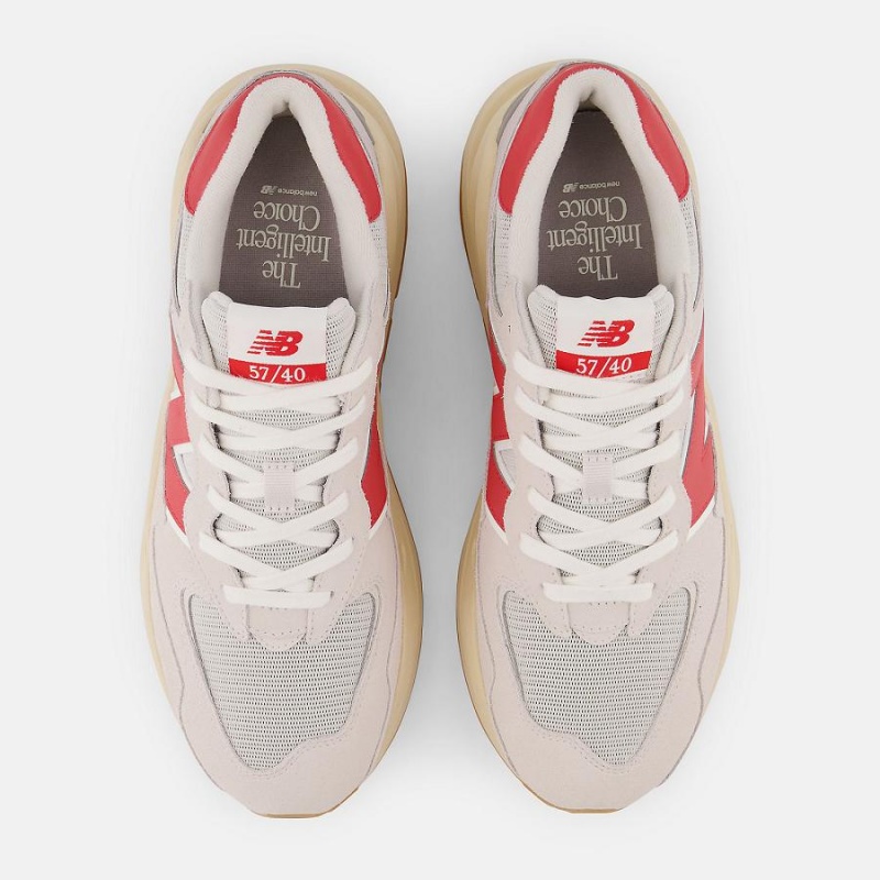 Zapatillas Lifestyle New Balance 57/40 Hombre Rosas Rojas | EC 1644OR