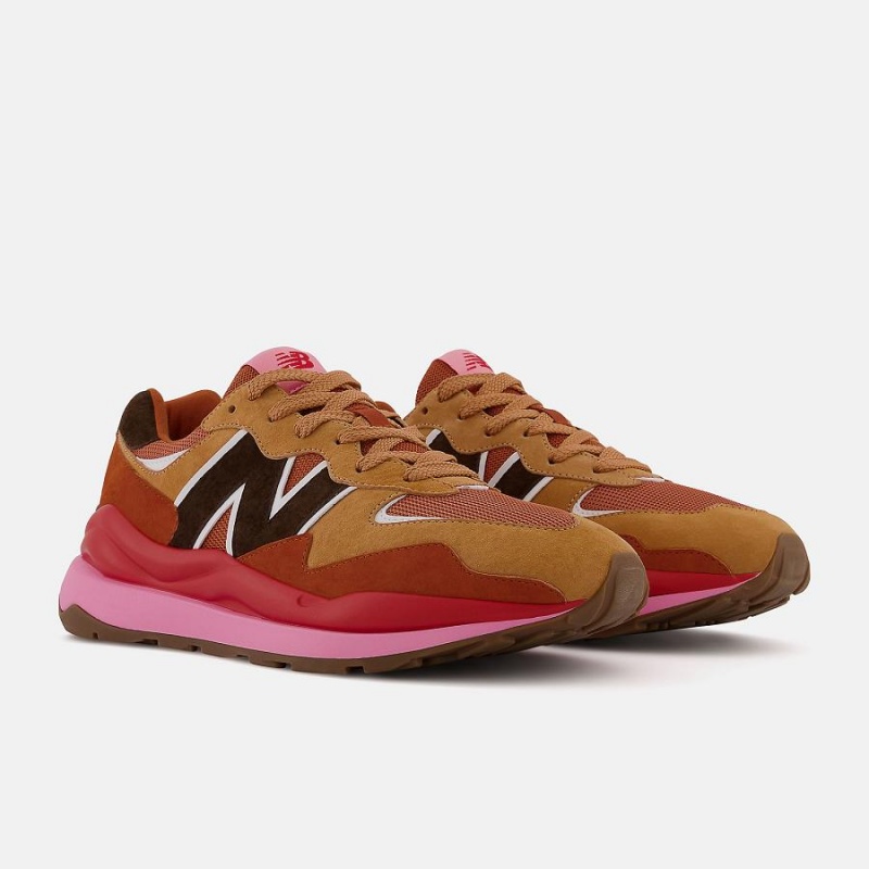 Zapatillas Lifestyle New Balance 57/40 Hombre Marrones Rojas | EC 1640TV