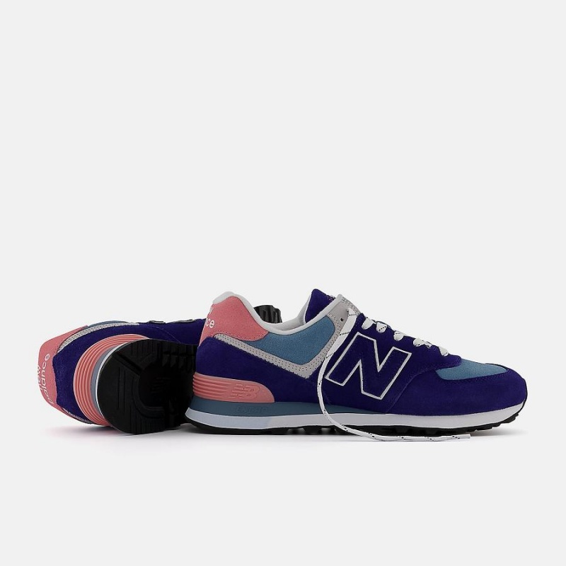 Zapatillas Lifestyle New Balance 574 Hombre Azules | EC 1614TV