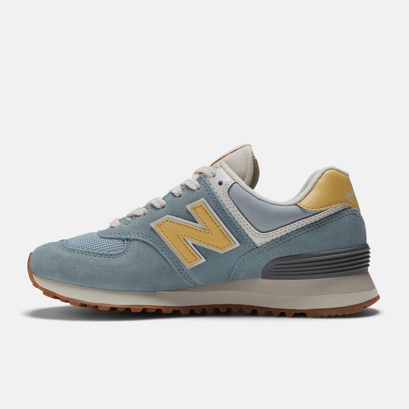 Zapatillas Lifestyle New Balance 574 Mujer Turquesa | EC 2287WY