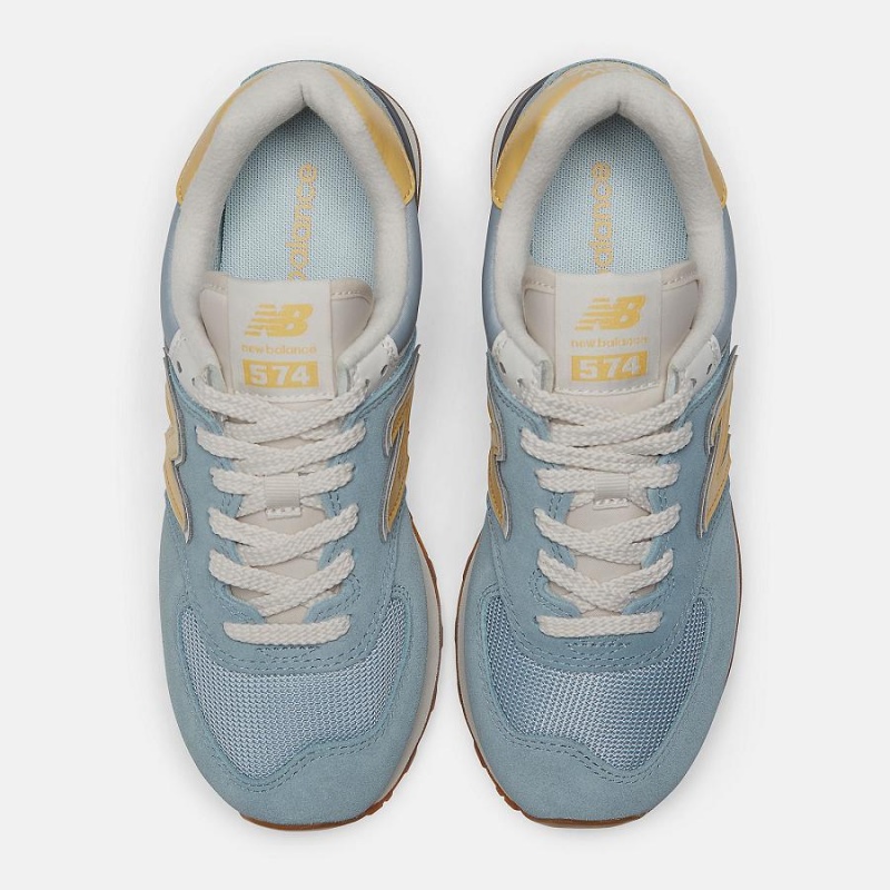 Zapatillas Lifestyle New Balance 574 Mujer Turquesa | EC 2287WY