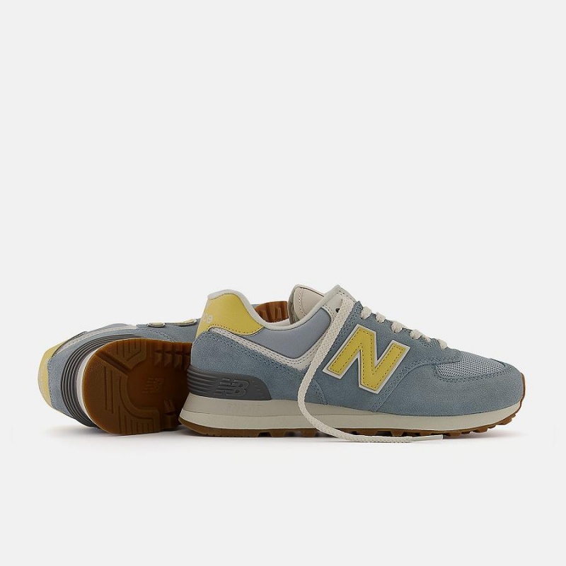 Zapatillas Lifestyle New Balance 574 Mujer Turquesa | EC 2287WY