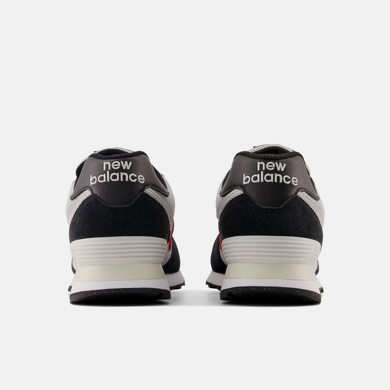 Zapatillas Lifestyle New Balance 574 Mujer Negras Blancas | EC 2281CE
