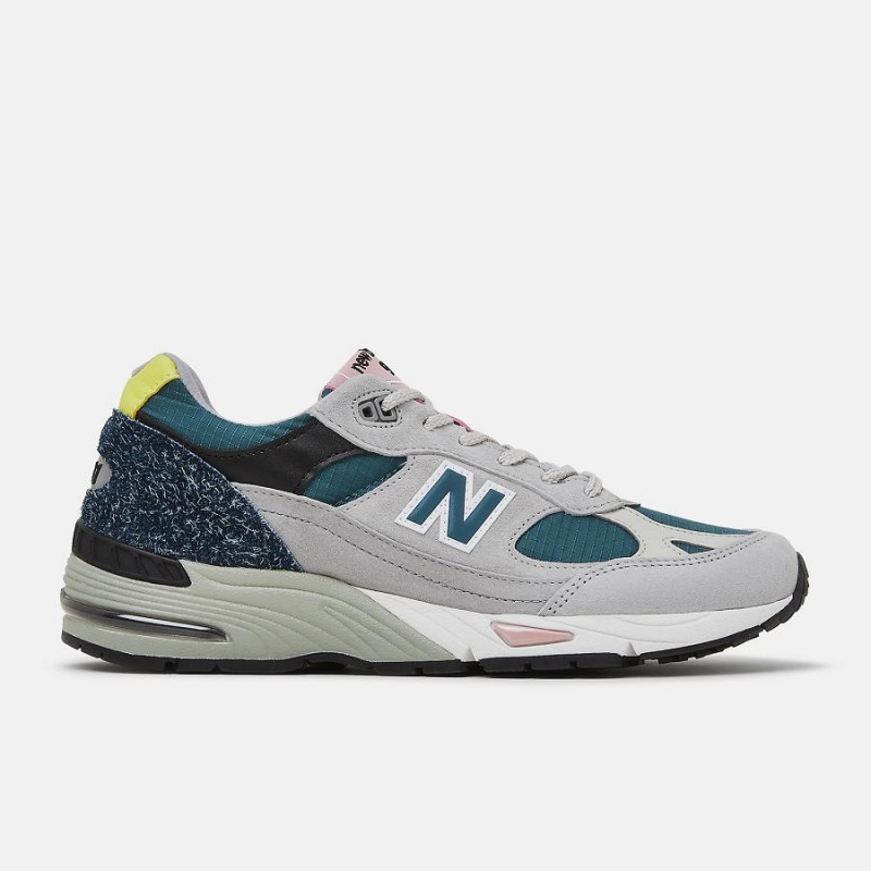 Zapatillas Lifestyle New Balance MADE in UK 991 Hombre Plateadas Verde | EC 1684VD