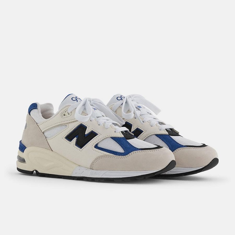 Zapatillas Lifestyle New Balance Made in USA 990v2 Hombre Beige Azules | EC 1690EX