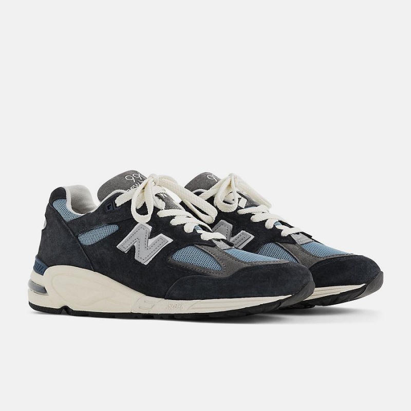 Zapatillas Lifestyle New Balance Made in USA 990v2 Hombre Negras Azules | EC 1689WY