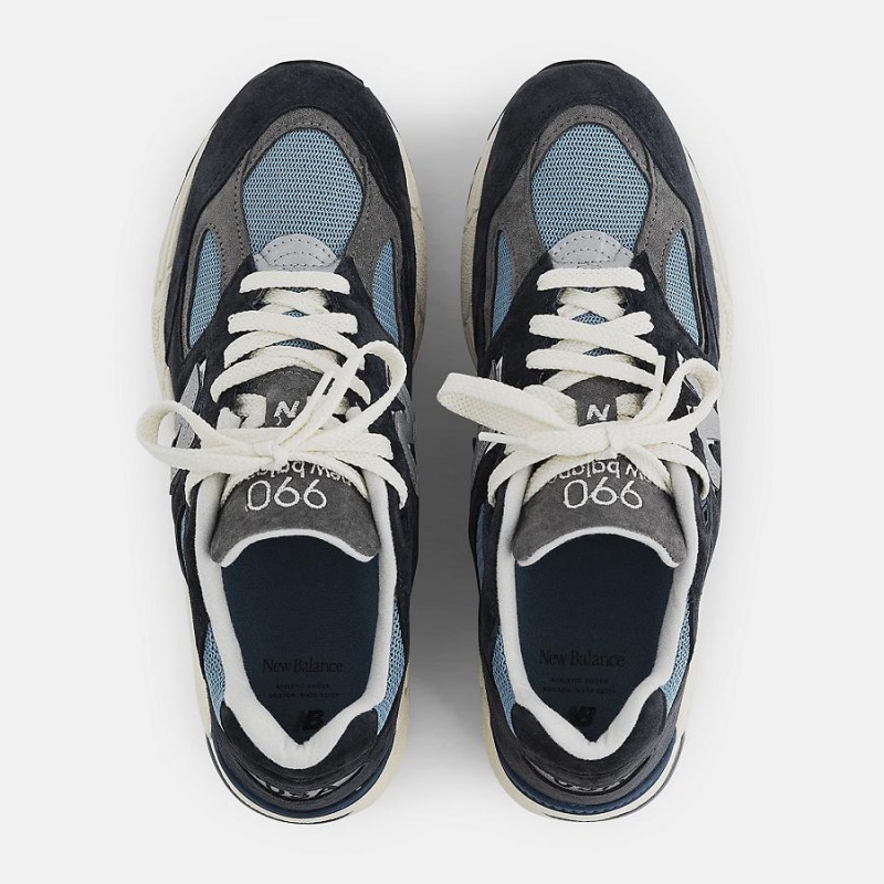 Zapatillas Lifestyle New Balance Made in USA 990v2 Hombre Negras Azules | EC 1689WY