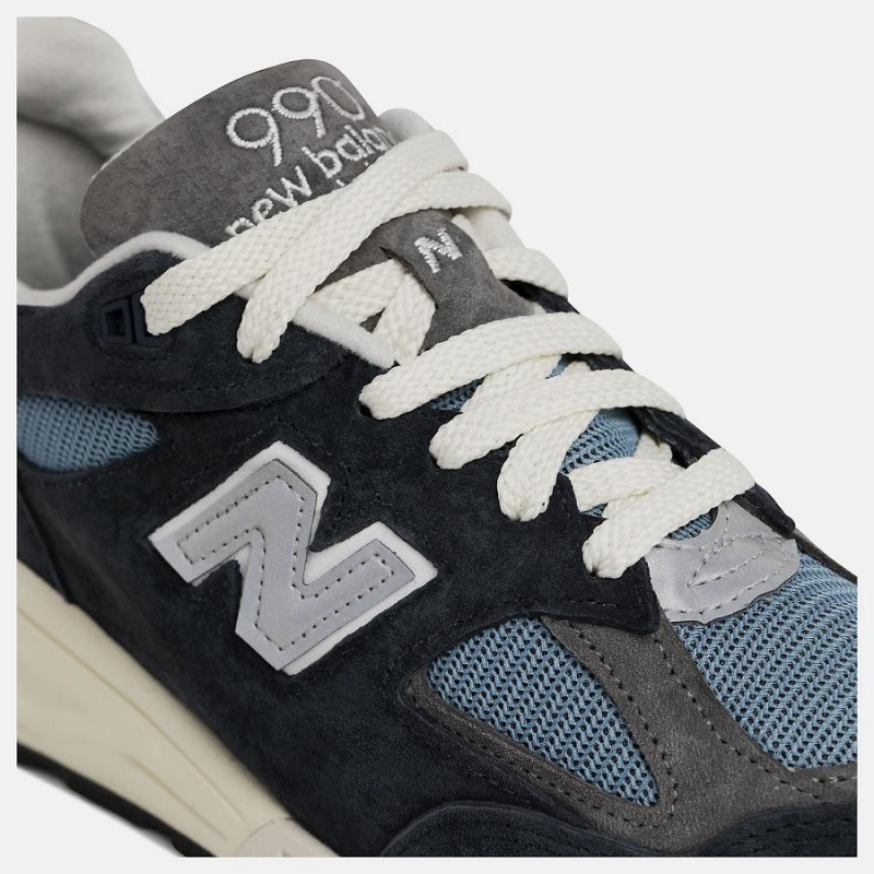 Zapatillas Lifestyle New Balance Made in USA 990v2 Hombre Negras Azules | EC 1689WY