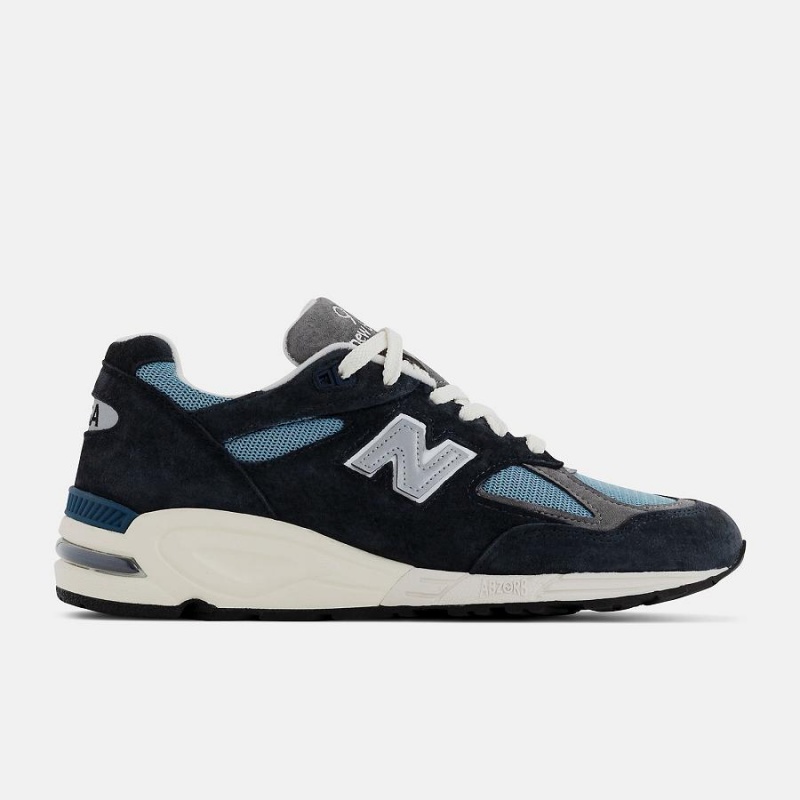 Zapatillas Lifestyle New Balance Made in USA 990v2 Hombre Negras Azules | EC 1689WY