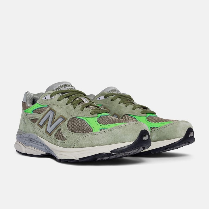 Zapatillas Lifestyle New Balance Patta x MADE in USA 990v3 Mujer Verde Oliva | EC 2321TV