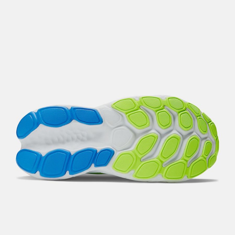 Zapatillas Para Caminar New Balance Fresh Foam X More v4 Mujer Blancas Verde | EC 2434CE
