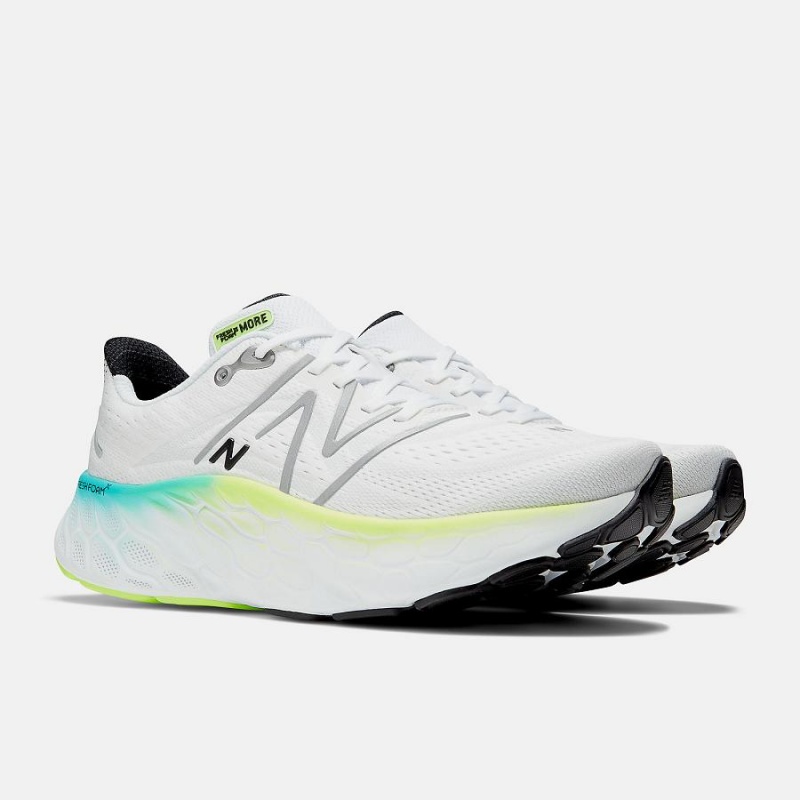 Zapatillas Para Caminar New Balance Fresh Foam X More v4 Hombre Blancas | EC 1817MA
