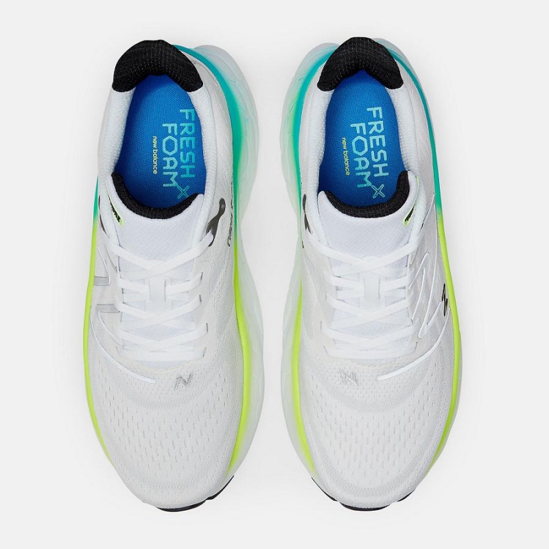 Zapatillas Para Caminar New Balance Fresh Foam X More v4 Hombre Blancas | EC 1817MA