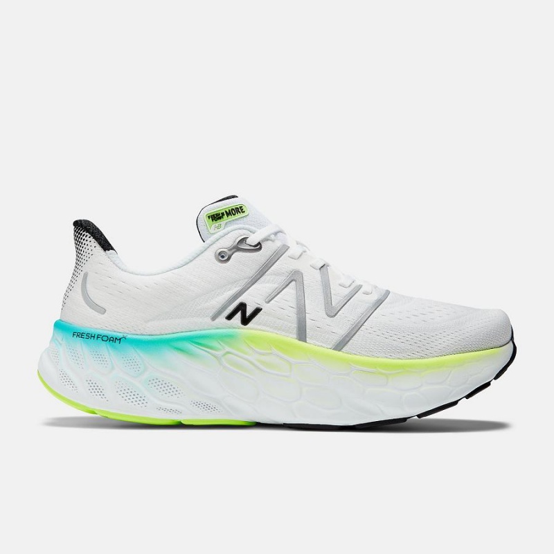 Zapatillas Para Caminar New Balance Fresh Foam X More v4 Hombre Blancas | EC 1817MA