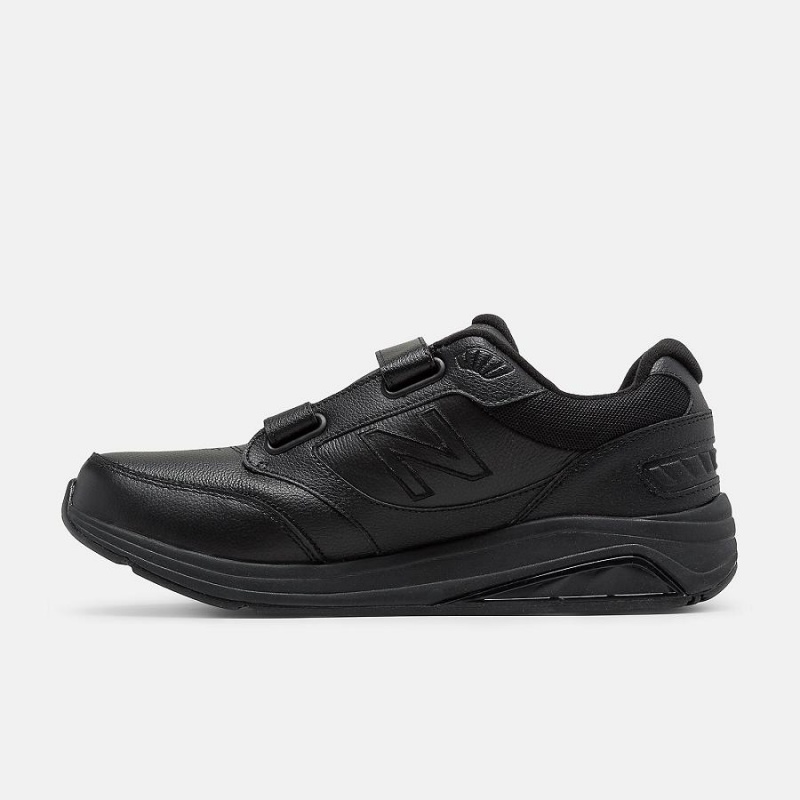 Zapatillas Para Caminar New Balance Hook and Loop Cuero 928v3 Hombre Negras | EC 1818QZ