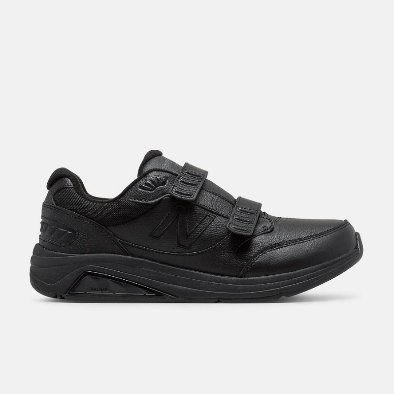 Zapatillas Para Caminar New Balance Hook and Loop Cuero 928v3 Hombre Negras | EC 1818QZ