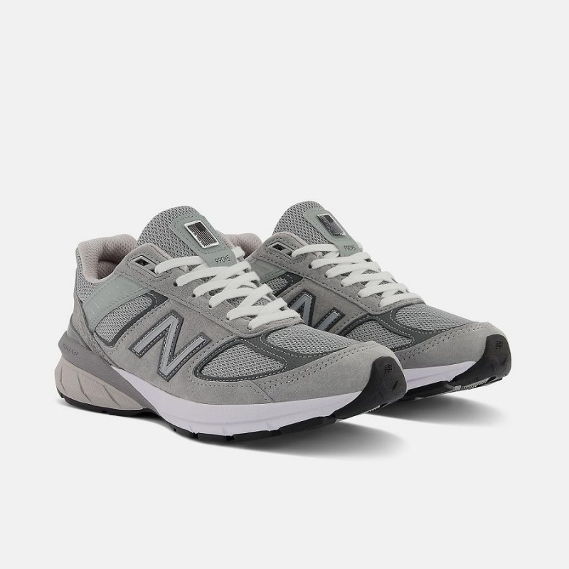 Zapatillas Para Caminar New Balance MADE in USA 990v5 Core Mujer Plateadas | EC 2436ZG