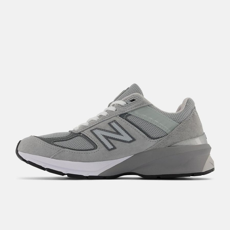 Zapatillas Para Caminar New Balance MADE in USA 990v5 Core Mujer Plateadas | EC 2436ZG