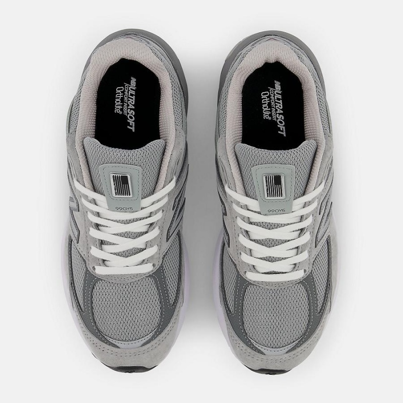 Zapatillas Para Caminar New Balance MADE in USA 990v5 Core Mujer Plateadas | EC 2436ZG