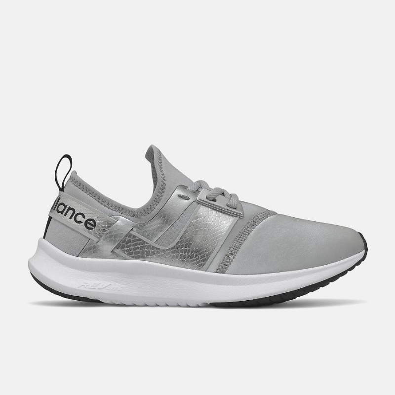 Zapatillas Para Caminar New Balance NERGIZE SPORT Mujer Plateadas | EC 2444SO
