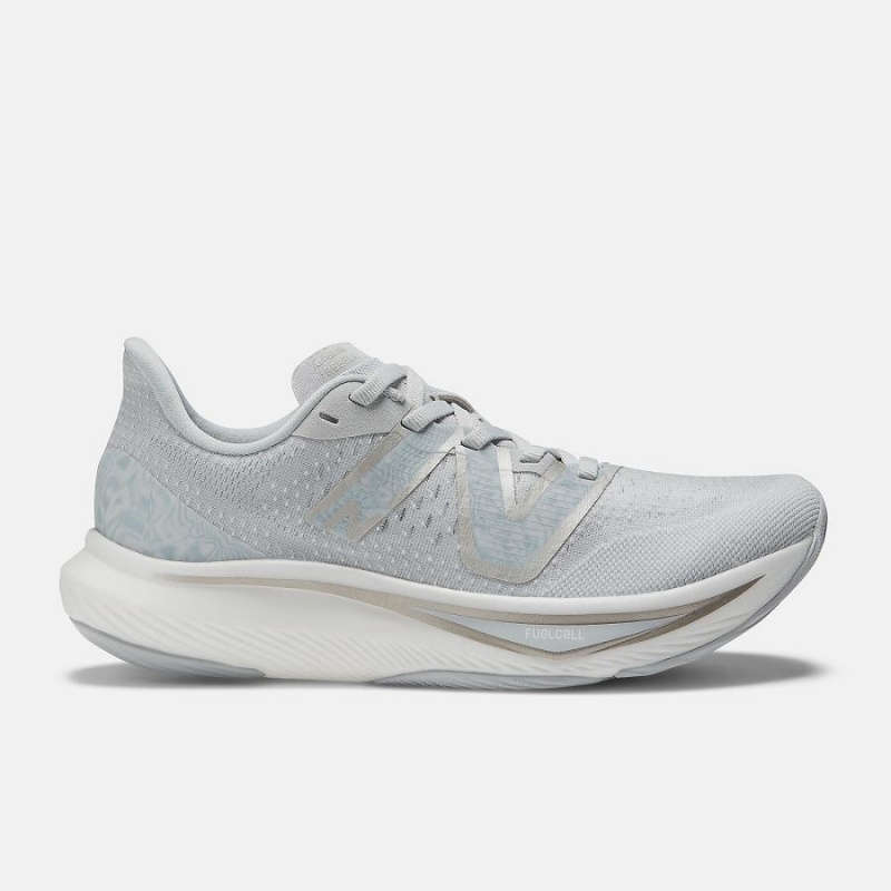Zapatillas Running New Balance FuelCell Rebel v3 Mujer Plateadas | EC 2506WY