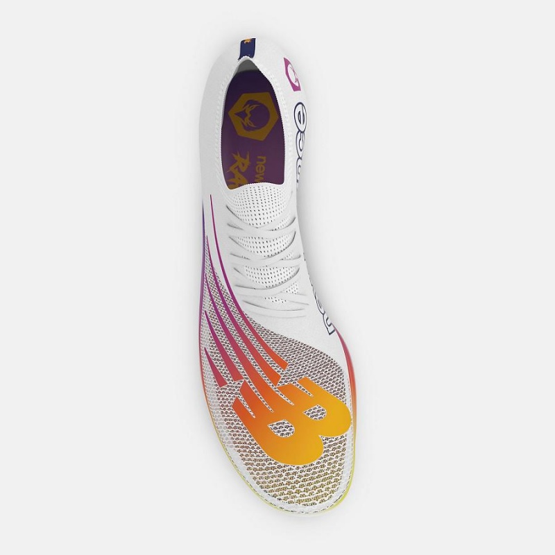 Zapatillas Running New Balance FuelCell SuperComp MDXv3 Hombre Blancas Naranjas | EC 1899RW