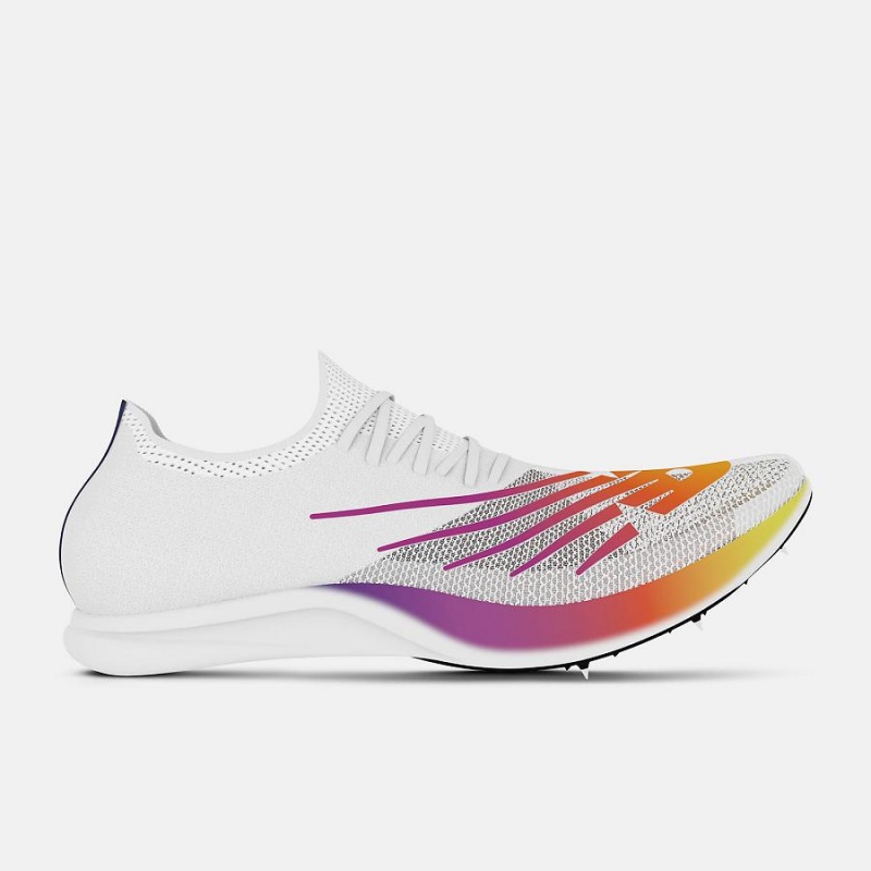 Zapatillas Running New Balance FuelCell SuperComp MDXv3 Hombre Blancas Naranjas | EC 1899RW
