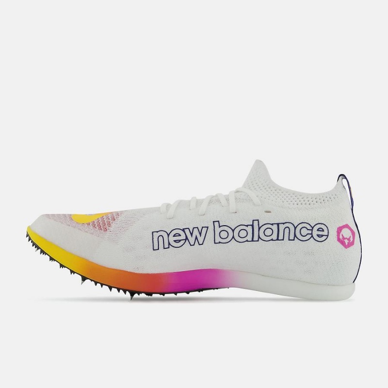 Zapatillas Running New Balance FuelCell MD-X Hombre Blancas Naranjas | EC 1895MA