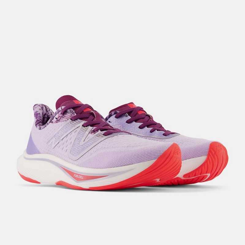 Zapatillas Running New Balance NYC Marathon Fuel Cell Rebel V3 Mujer Moradas | EC 2511VD