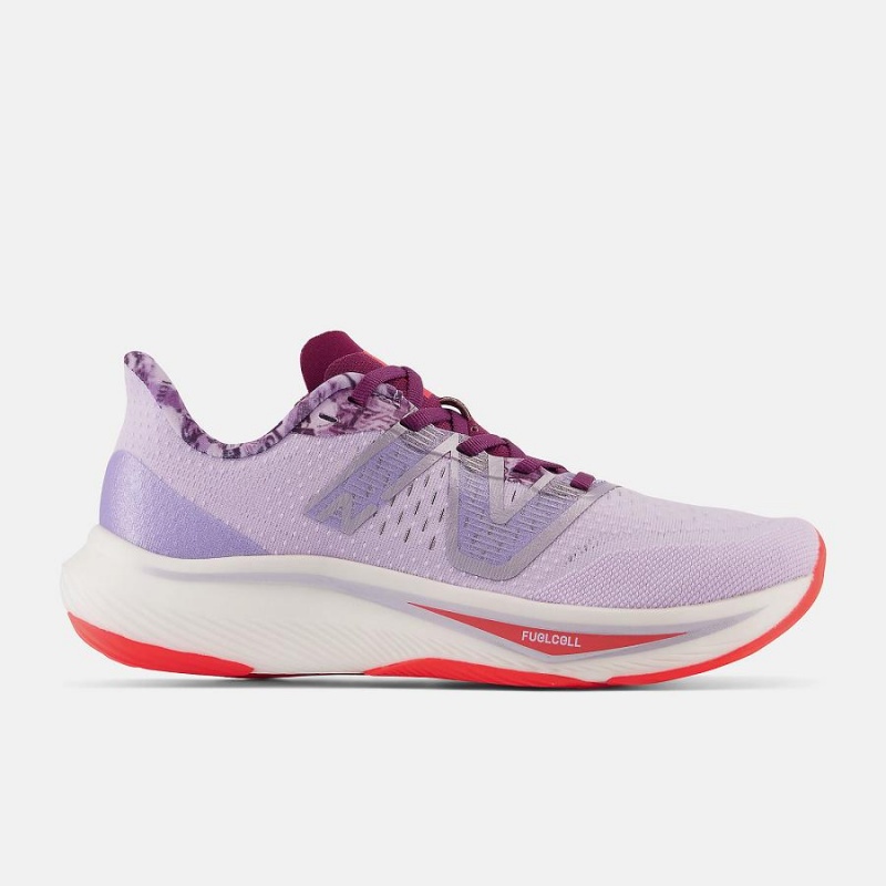 Zapatillas Running New Balance NYC Marathon Fuel Cell Rebel V3 Mujer Moradas | EC 2511VD