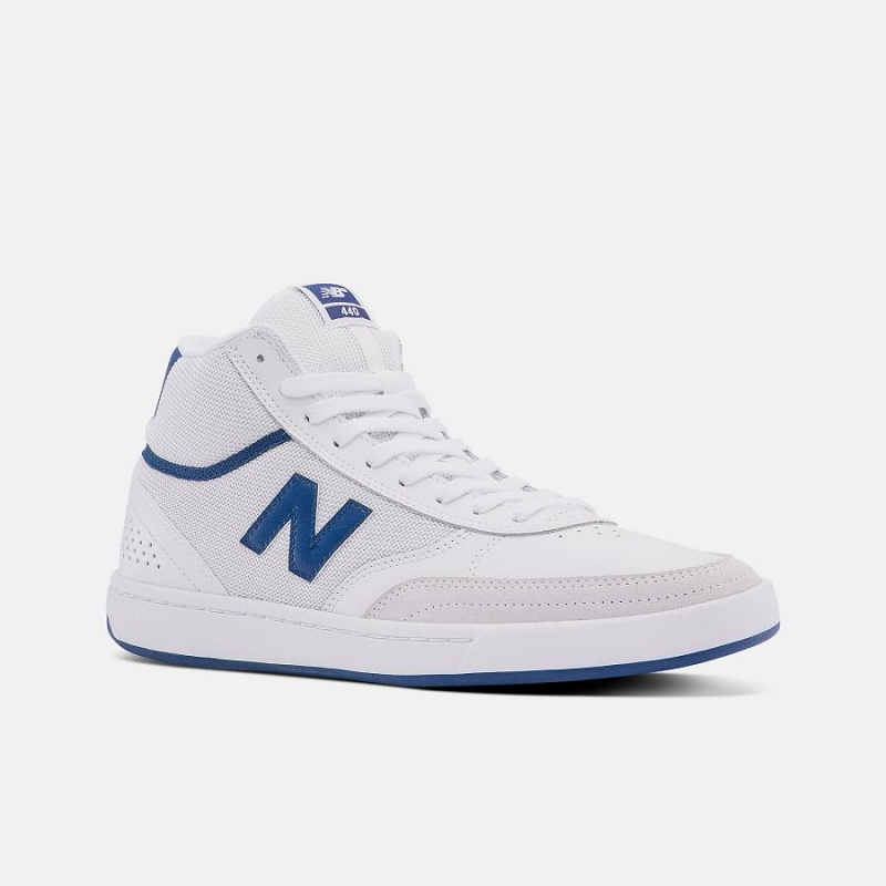 Zapatillas Skate New Balance Numeric 440 High Mujer Blancas Azules | EC 2367AP