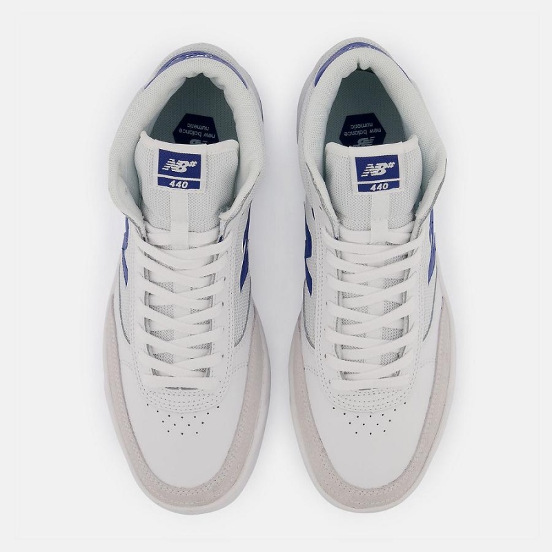 Zapatillas Skate New Balance Numeric 440 High Mujer Blancas Azules | EC 2367AP