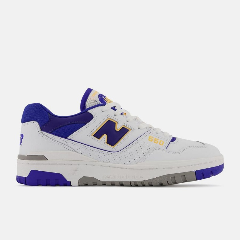 Zapatillas de Baloncesto New Balance 550 Hombre Blancas Moradas | EC 1850UT
