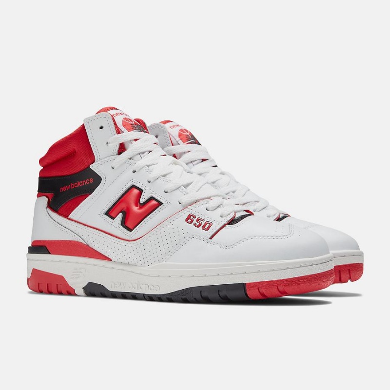 Zapatillas de Baloncesto New Balance 650 Hombre Blancas Rojas | EC 1852OR