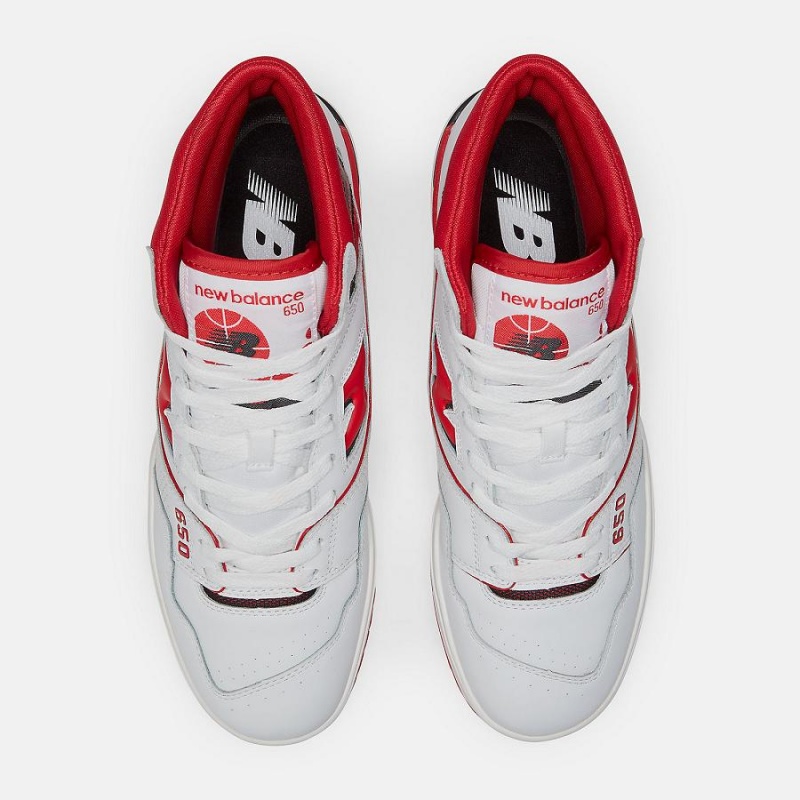 Zapatillas de Baloncesto New Balance 650 Hombre Blancas Rojas | EC 1852OR