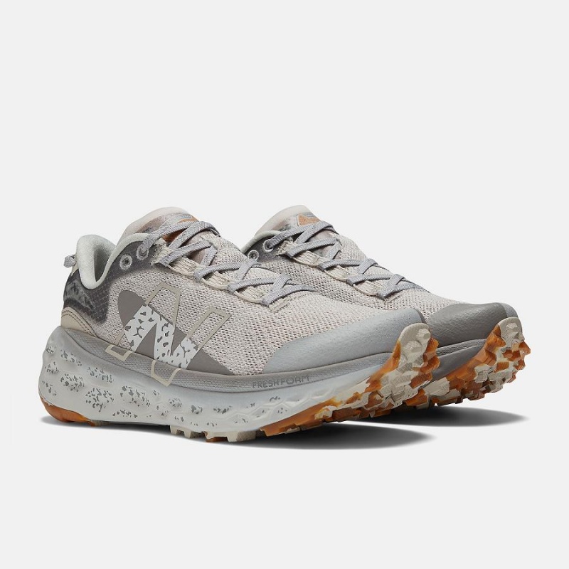 Zapatillas de Senderismo New Balance Fresh Foam X More Trail v2 Mujer Plateadas | EC 2484BC