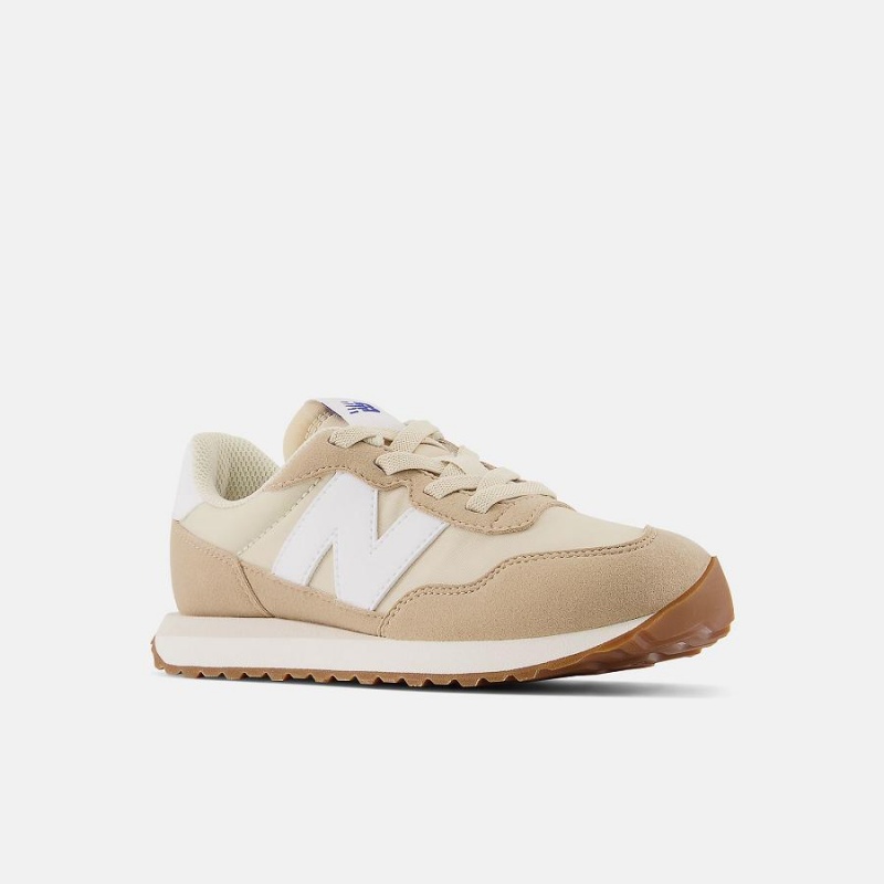 Zapatos New Balance 237 Bungee Lace Niños Beige | EC 1121YU