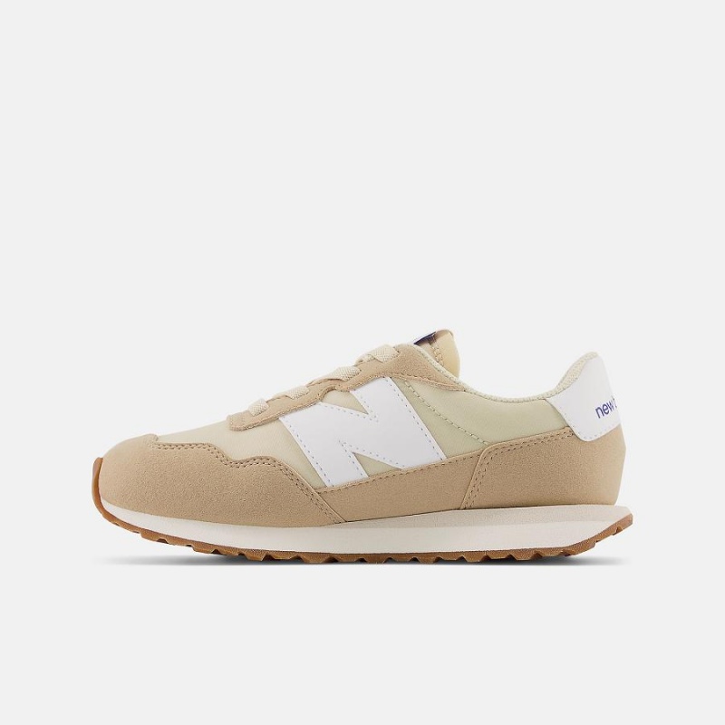 Zapatos New Balance 237 Bungee Lace Niños Beige | EC 1121YU