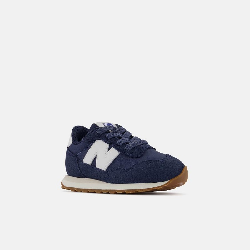 Zapatos New Balance 237 Bungee Niños Azul Marino Blancas | EC 1157HK